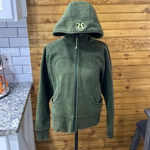 Lululemon Women’s Green Polka Dora Scuba Hoodie